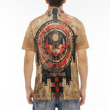 Men's Polo Shirt Ancient Aztec Artwork