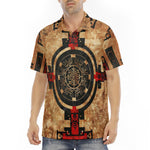 Men's Polo Shirt Ancient Mayan Artwork