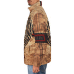 Down-Padded Puffer Jacket Ancient Aztec Artwork