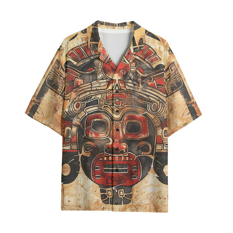 Hawaiian Shirt Ancient Mayan Artwork