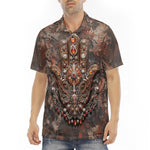 Men's Polo Shirt Hamsa Hand Ornamental Jewels