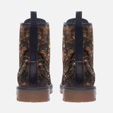 Leather Boots Hamsa Hand Ornamental Jewels