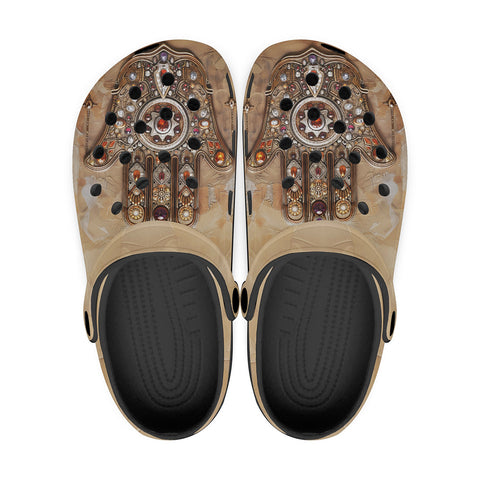 Classic Clogs Hamsa Hand Gems Decorated