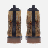 Leather Boots Hamsa Hand Gems Decorated