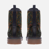 Leather Boots Hamsa Hand with Colorful Gems