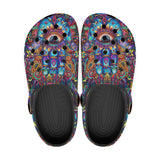 Classic Clogs Colorful Psychedelic Hamsa Hand