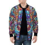 Bomber Jacket Colorful Psychedelic Hamsa Hand