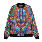 Bomber Jacket Colorful Psychedelic Hamsa Hand