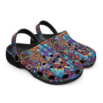 Classic Clogs Colorful Psychedelic Hamsa Hand