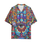 Hawaiian Shirt Colorful Psychedelic Hamsa Hand