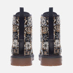 Leather Boots Vintage Moroccan Tiles