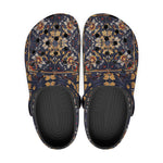 Classic Clogs Ornate Blue and Gold Tiles