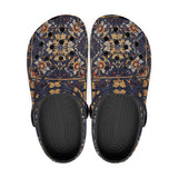 Classic Clogs Ornate Blue and Gold Tiles