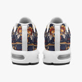 Air Cushion Sneakers Ornate Blue and Gold Tiles