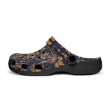 Classic Clogs Ornate Blue and Gold Tiles