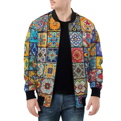 Bomber Jacket Colorful Mosaic Ceramic Tiles