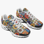 Air Cushion Sneakers Colorful Mosaic Ceramic Tiles