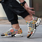 Air Cushion Sneakers Colorful Mosaic Ceramic Tiles