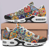 Air Cushion Sneakers Colorful Mosaic Ceramic Tiles