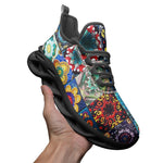 Sports Mesh Sneakers Mosaic of Colorful Ceramic Tiles