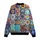 Bomber Jacket Mosaic of Colorful Ceramic Tiles