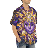 Hawaiian Shirt Mystical Sun and Moon Design