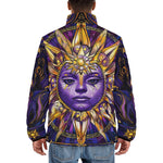 Down-Padded Puffer Jacket Mystical Sun and Moon Design