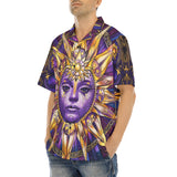 Hawaiian Shirt Mystical Sun and Moon Design