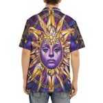 Hawaiian Shirt Mystical Sun and Moon Design