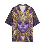 Hawaiian Shirt Mystical Sun and Moon Design