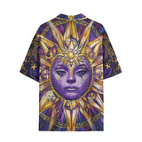 Hawaiian Shirt Mystical Sun and Moon Design