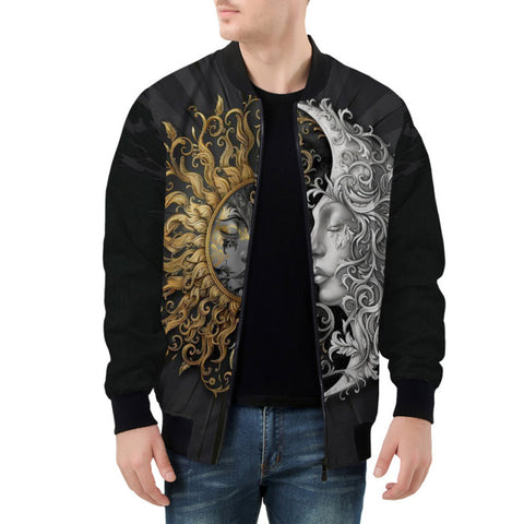 Bomber Jacket Golden Sun and Silver Moon