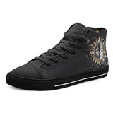 High-Top Canvas Shoes Sun and Moon Celestial Elements