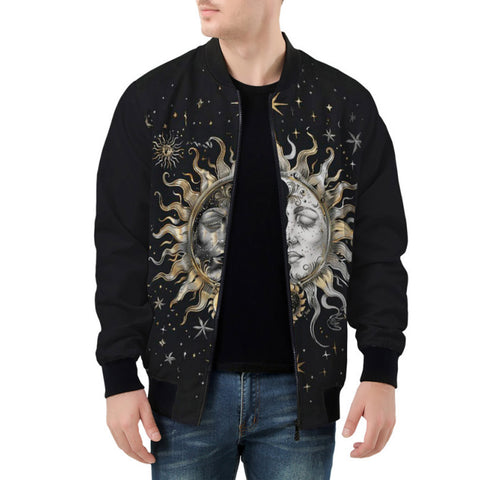 Bomber Jacket Sun and Moon Celestial Elements