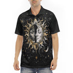 Men's Polo Shirt Sun and Moon Celestial Elements