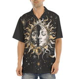 Hawaiian Shirt Sun and Moon Celestial Elements