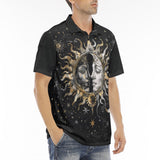 Men's Polo Shirt Sun and Moon Celestial Elements