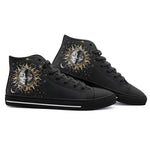 High-Top Canvas Shoes Sun and Moon Celestial Elements