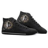 High-Top Canvas Shoes Sun and Moon Celestial Elements