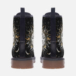 Leather Boots Sun and Moon Celestial Elements