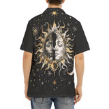 Hawaiian Shirt Sun and Moon Celestial Elements