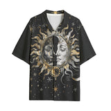 Hawaiian Shirt Sun and Moon Celestial Elements