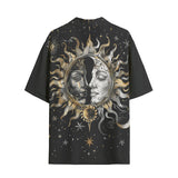 Hawaiian Shirt Sun and Moon Celestial Elements