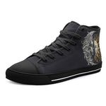 High-Top Canvas Shoes Sun and Moon Artwork