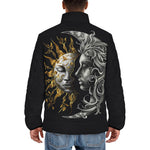 Down-Padded Puffer Jacket Sun and Moon Artwork