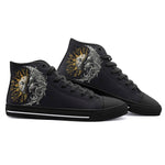 High-Top Canvas Shoes Sun and Moon Artwork