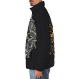 Down-Padded Puffer Jacket Sun and Moon Artwork