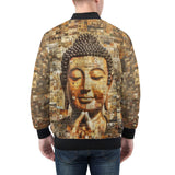 Bomber Jacket Buddha Tiny Images Mosaic