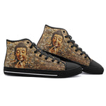 High-Top Canvas Shoes Buddha Tiny Images Mosaic