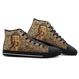 High-Top Canvas Shoes Buddha Tiny Images Mosaic